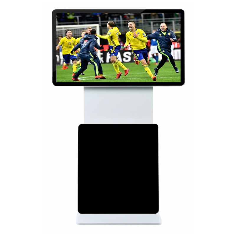 LED floor stand rotating totem monitor digital signage display with android & windows os and 4k resolution