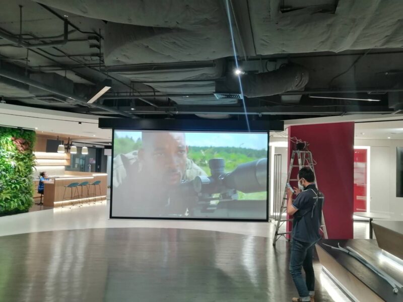 ติดตั้งโปรเจคเตอร์ จอรับภาพ และทีวี 46