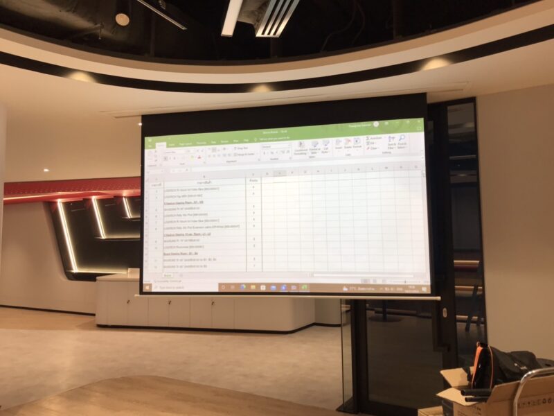 ติดตั้งโปรเจคเตอร์ จอรับภาพ และทีวี 44