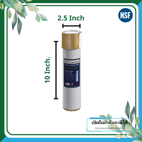 Official Clean Pure CTO Filter ขนาด 20 นิ้ว Big-Blue 5 ไมครอน (1)