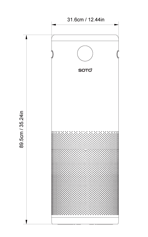 SOTO-Y6 Air Purifier เครื่องฟอกอากาศ 11