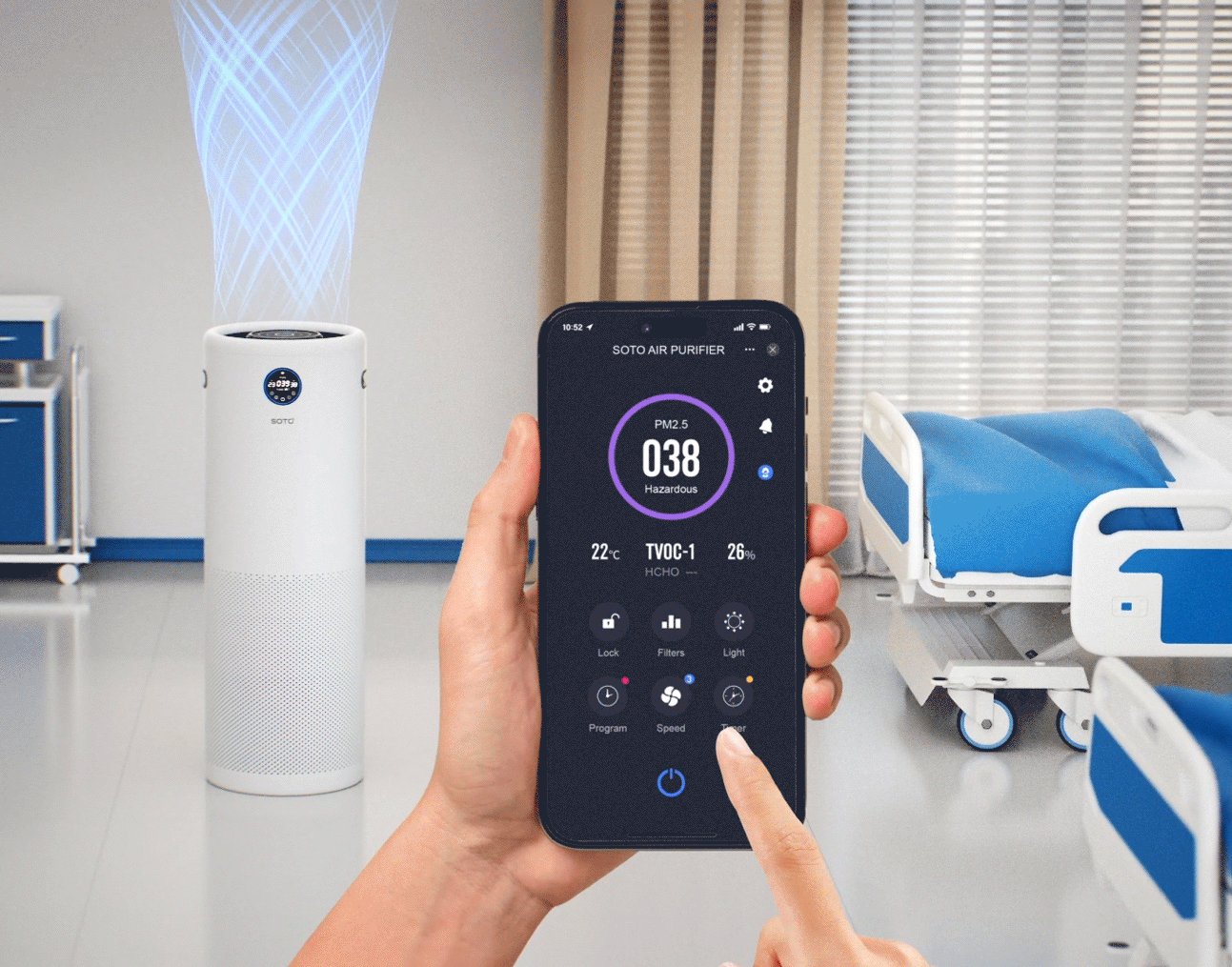 SOTO-Y6 Air Purifier เครื่องฟอกอากาศ 9