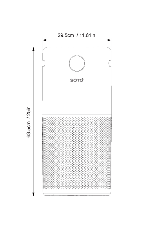 SOTO-Y8 Air Purifier เครื่องฟอกอากาศ 38 SOTO-Y8 Air Purifier เครื่องฟอกอากาศ 37