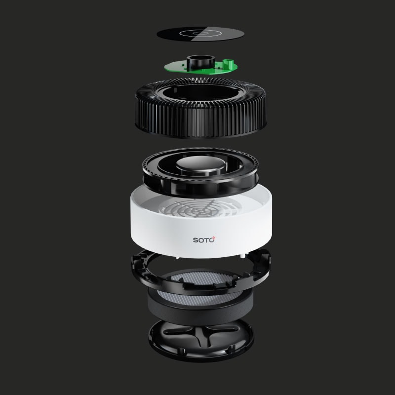 SOTO-Z3 เครื่องฟอกอากาศแบบตั้งโต๊ะ 31