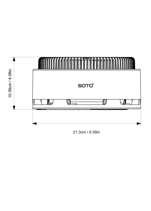 SOTO-Z3 เครื่องฟอกอากาศแบบตั้งโต๊ะ 38 SOTO-Z3 เครื่องฟอกอากาศแบบตั้งโต๊ะ 37