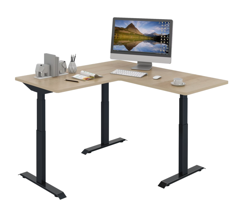 โต๊ะปรับระดับไฟฟ้า L-Shape 3 มอเตอร์ รุ่น AD-VH02R 2